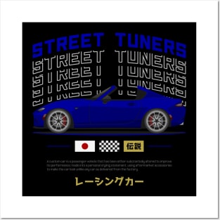 Tuner Blue ND Miata Roadster JDM Posters and Art